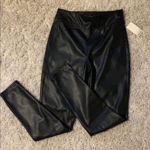 Splendid faux leather leggings, NWT, black